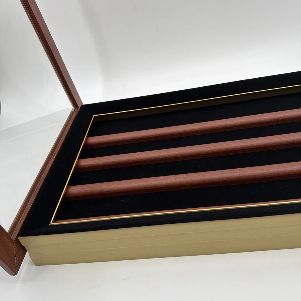 Military Challenge Coin Display Case Wall Mount Cabinet Poker Chips Holder